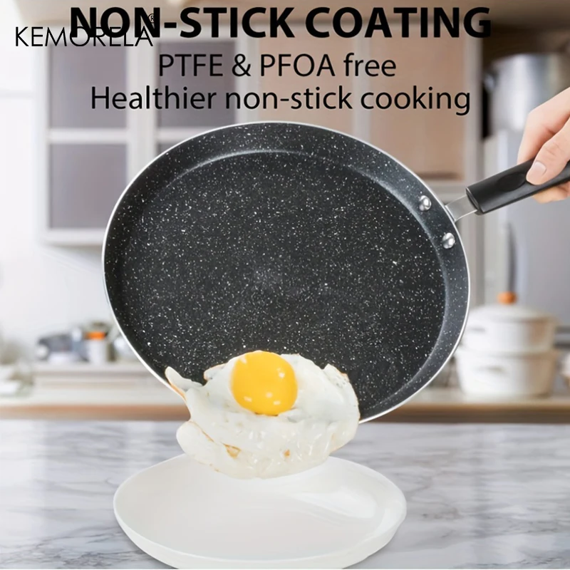 Electric Griddle Pancake - ノンスティックフライパン 18/22/26CM 朝食パンケーキ卵ステーキフライパン ピザパン ハンドル付き調理器具セット