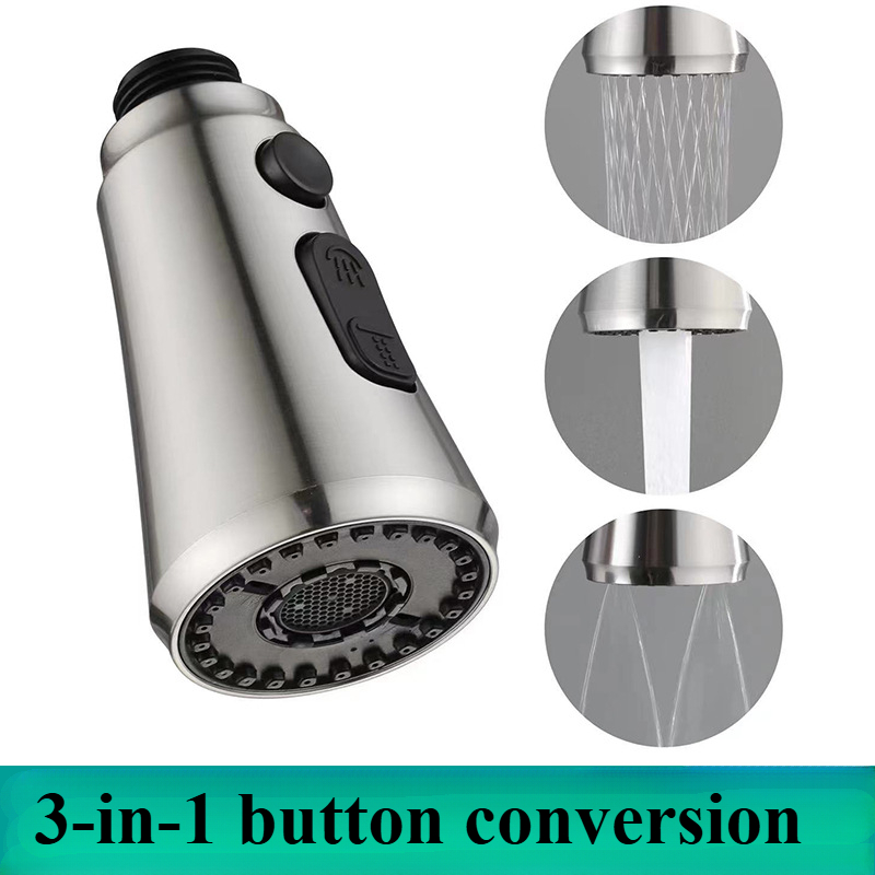 Kitchen Appliances Bundle - 1/2 個キッチン蛇口エクステンダー噴霧器ノズル 3 モード ABS 節水浴室洗面器シンクシャワースプレーヘッド
