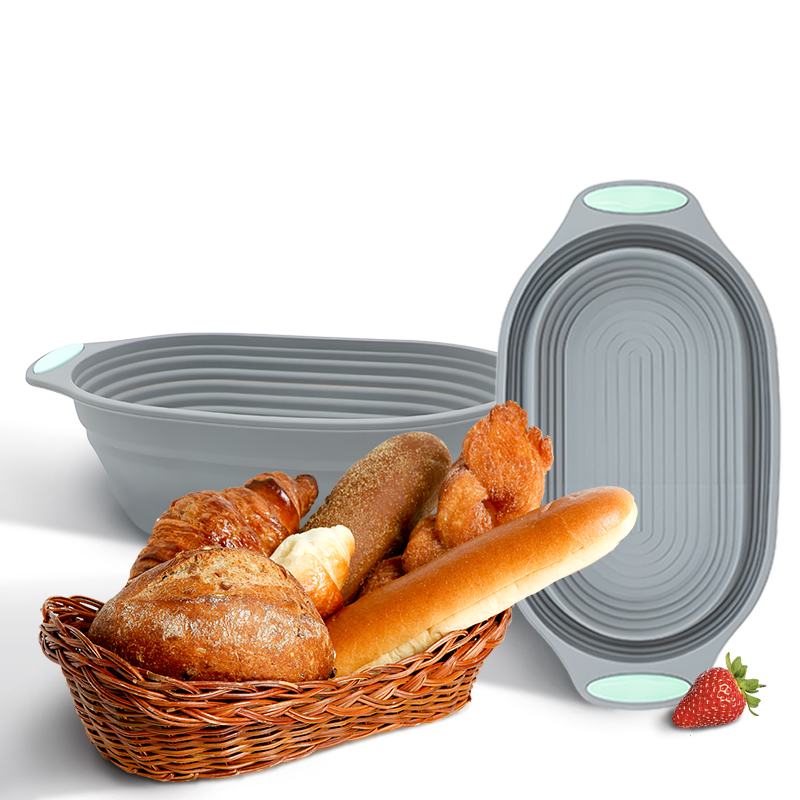 Kitchen Appliances Packages - 1PC シリコン製折りたたみ式バンネットパン発酵バスケット - サワードウパン焼きボウル食品グレードキッチンアクセサリー