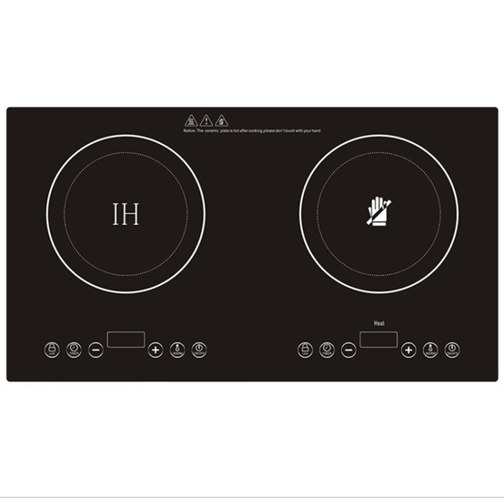 Kitchen Appliances Electric Stove - 埋め込み式ダブルIHクッキングヒーター 電気コンロ セラミックコンロ 家庭用キッチン ダブルIHクッキングヒーター