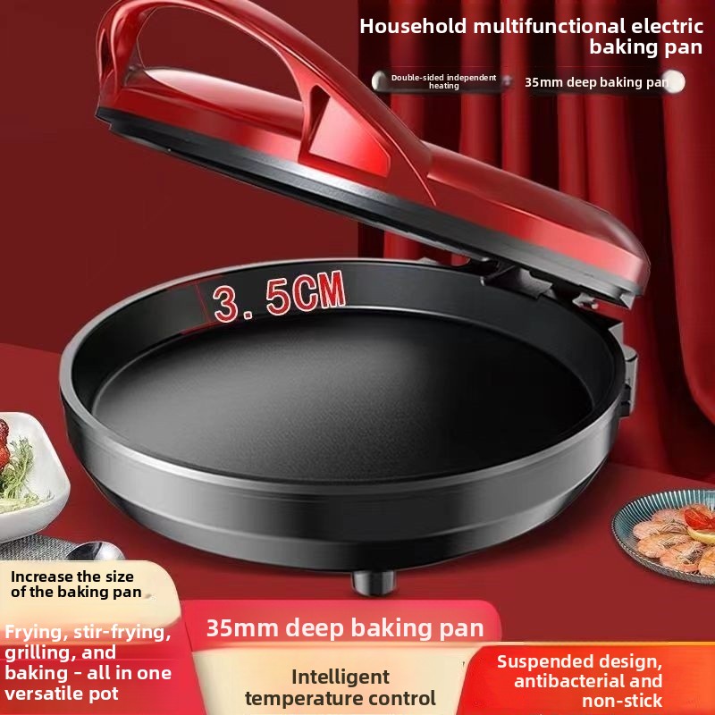 Electric Griddle Pancake - 電気グリドル、家庭用両面加熱、深型電気グリドル、パンケーキメーカー、新型