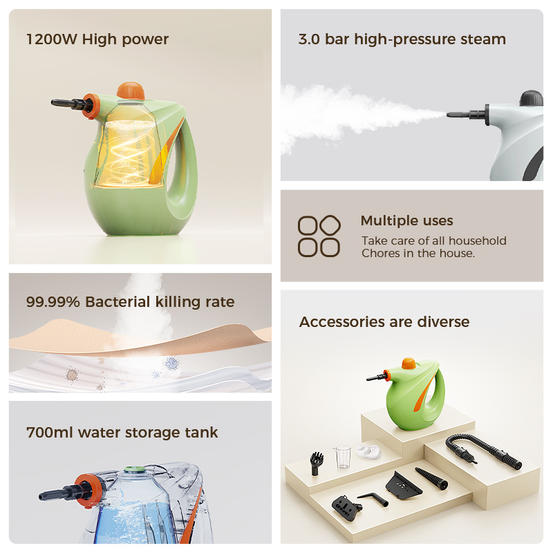 熱売中 家庭用電化製品 スチームクリーナー 1200W 高温 - Kitchen Appliances Usa のレビューと価格
