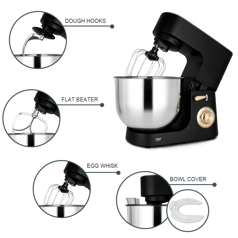家庭用スタンドミキサー 高出力1800W 8L ケーキ・パン - Kitchen Appliances Usa のレビューと価格
