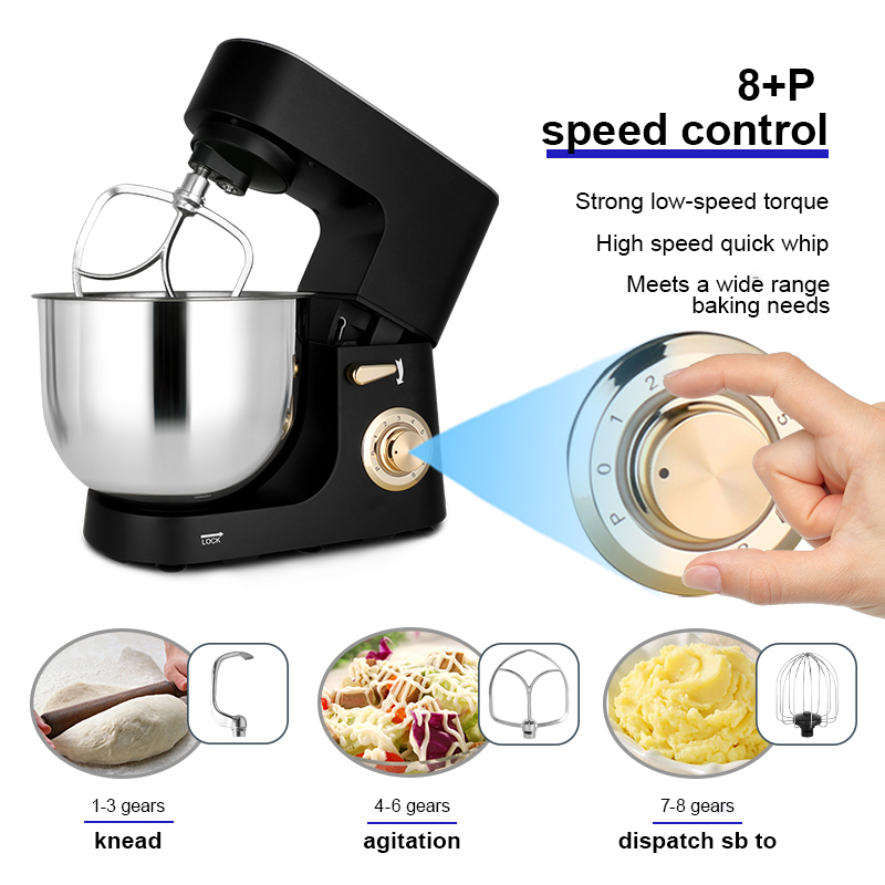 家庭用スタンドミキサー 高出力1800W 8L ケーキ・パン - Kitchen Appliances Usa のレビューと価格