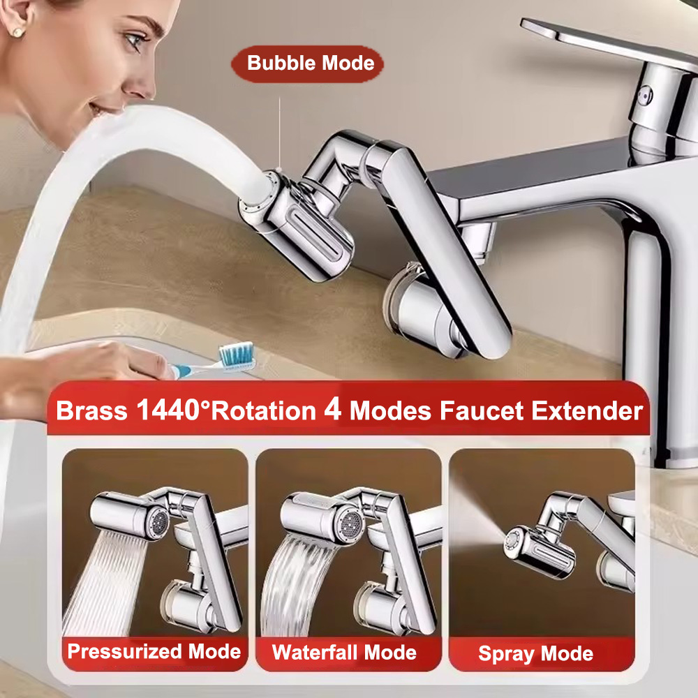 ニューメタル1440 °   回転式ユニバーサルキッチン蛇口 - Kitchen Appliances Bundle のレビューと価格