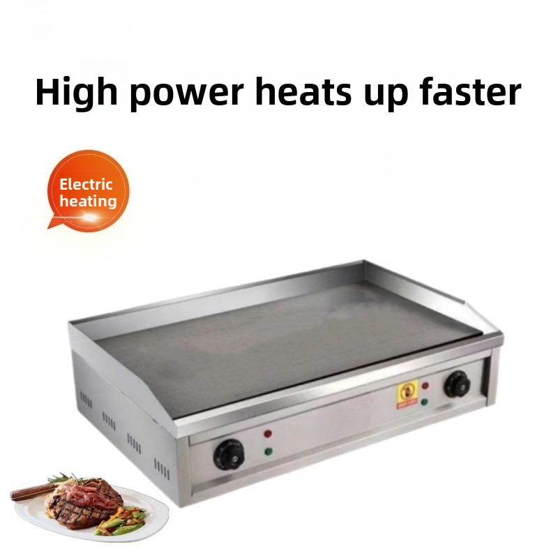 業務用電気グリドル、厚鉄板付き、イカ焼き、チャーハン、焼きそ - Electric Griddle Pancake のレビューと価格