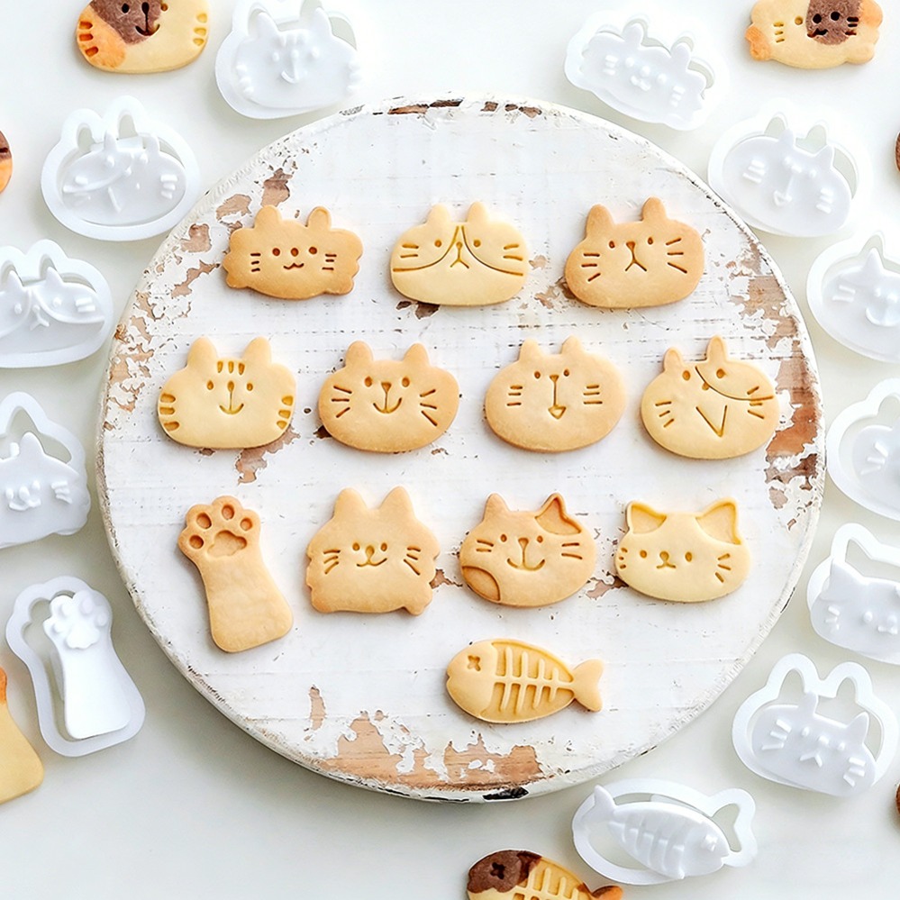 かわいい子猫DIYスタンプクッキーカッター焼き型ベーキングア - Kitchen Appliances Packages のレビューと価格