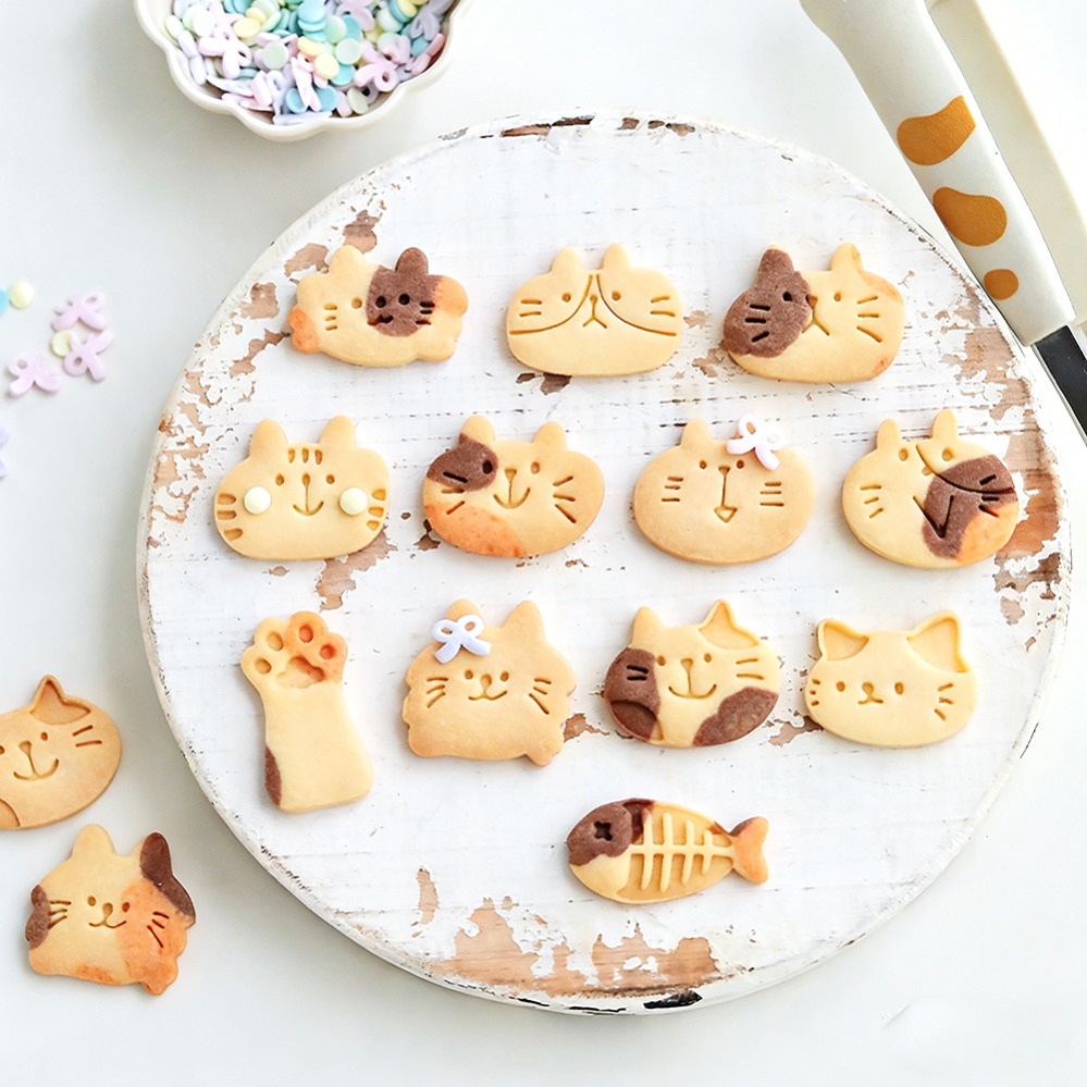 かわいい子猫DIYスタンプクッキーカッター焼き型ベーキングア - Kitchen Appliances Packages のレビューと価格