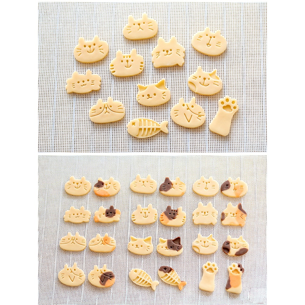 かわいい子猫DIYスタンプクッキーカッター焼き型ベーキングア - Kitchen Appliances Packages のレビューと価格