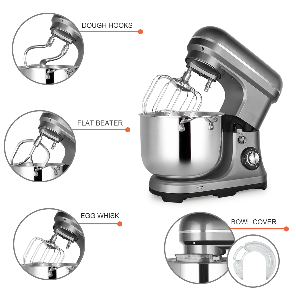 11L 2000W 大型強力電動ミキサー ダブルドウフック付 - Kitchen Appliances Usa のレビューと価格