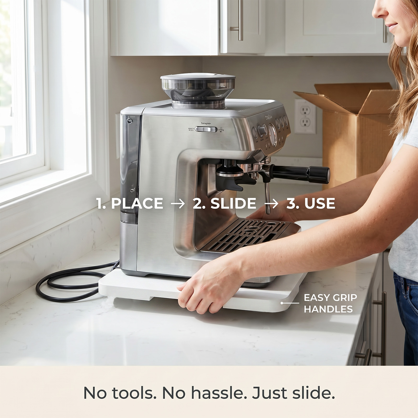 キッチン家電用スライドトレイ 竹製カウンタートップ収納 移動 - Kitchen Appliances Countertop のレビューと価格