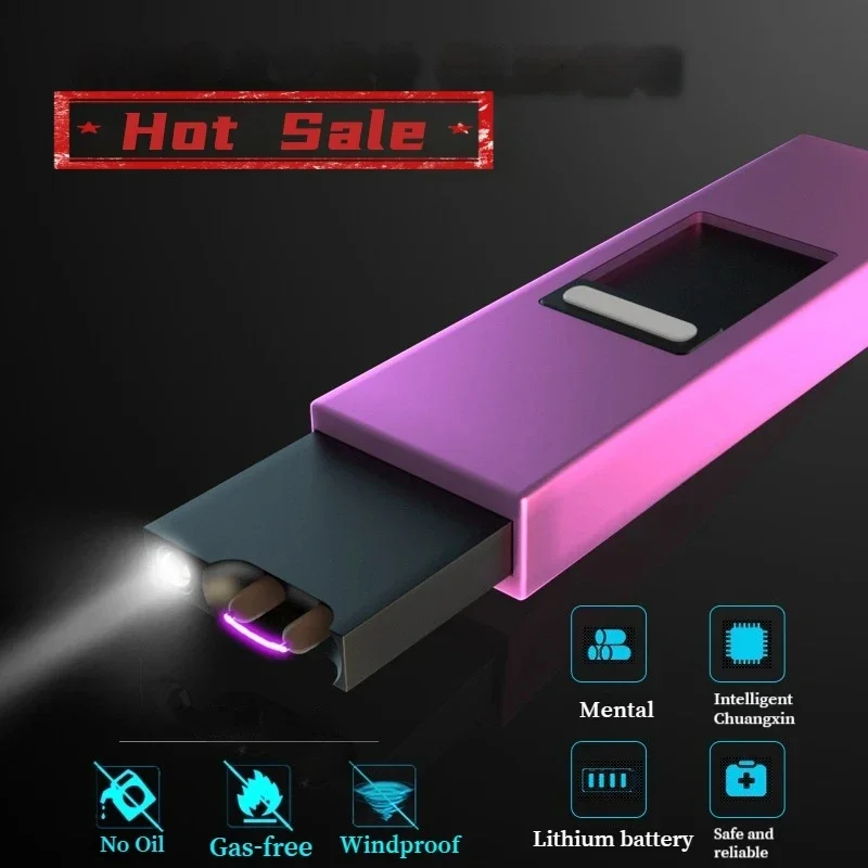 ポータブルパルスアーク電気ライター屋外防風LEDパワーディス - Kitchen Appliances Electric Stove のレビューと価格